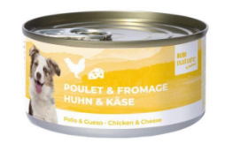 Bubi nature pâtée pour chien poulet et fromage 70g