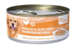 Bubi nature pâtée pour chien filet poulet et aloé 150g