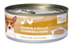 Bubi nature pâtée pour chien jambon poulet 150g