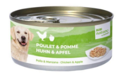 Bubi nature pâtée pour chien poulet et pomme 150g