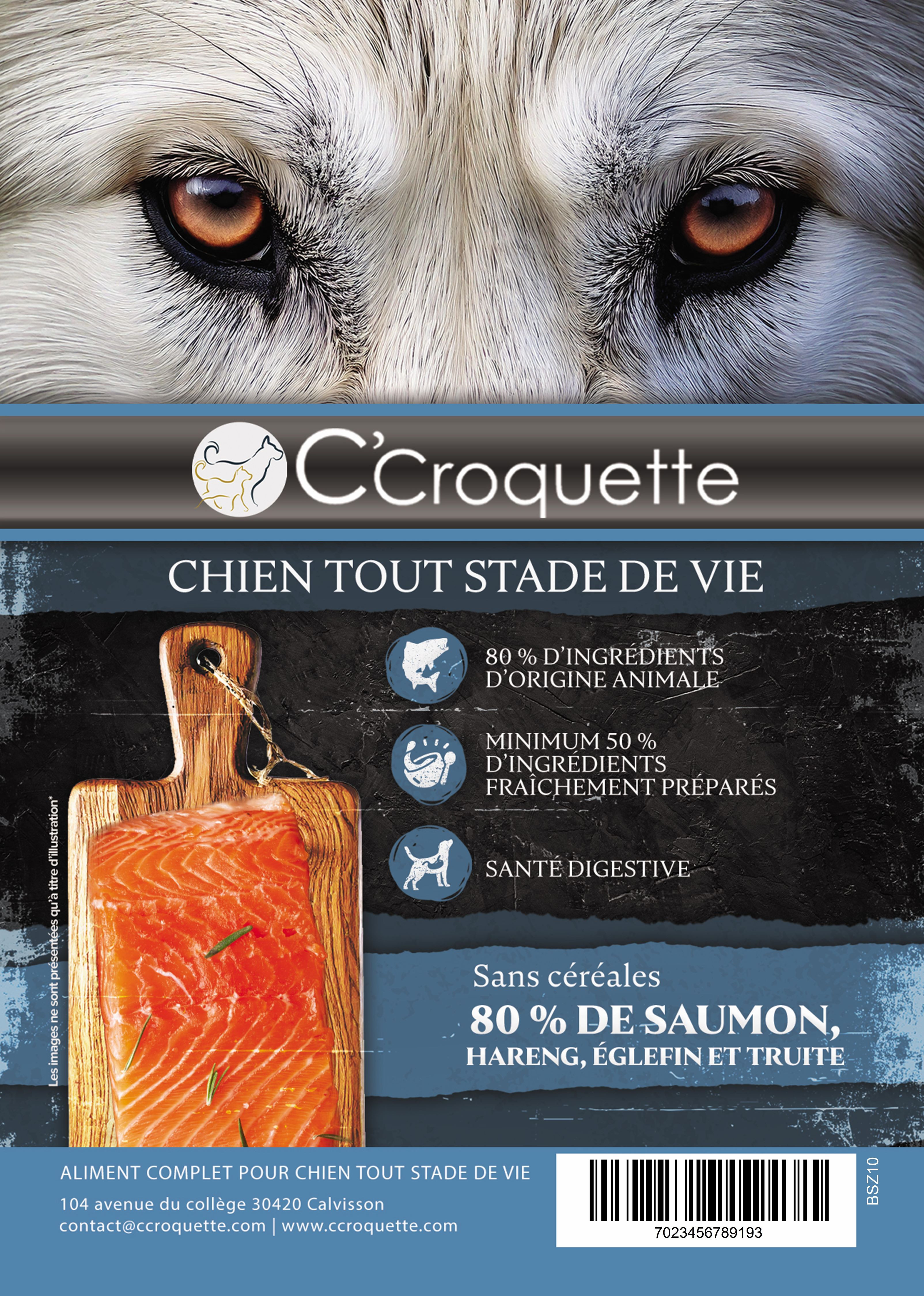 Alimentation tout stade de vie au Saumon - Sans Céréales